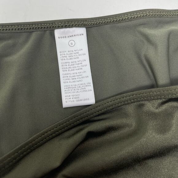 Good American Shine Perfect Fit Bikini Bottom Stormy Size 5 US 2XL - Picture 4 of 7